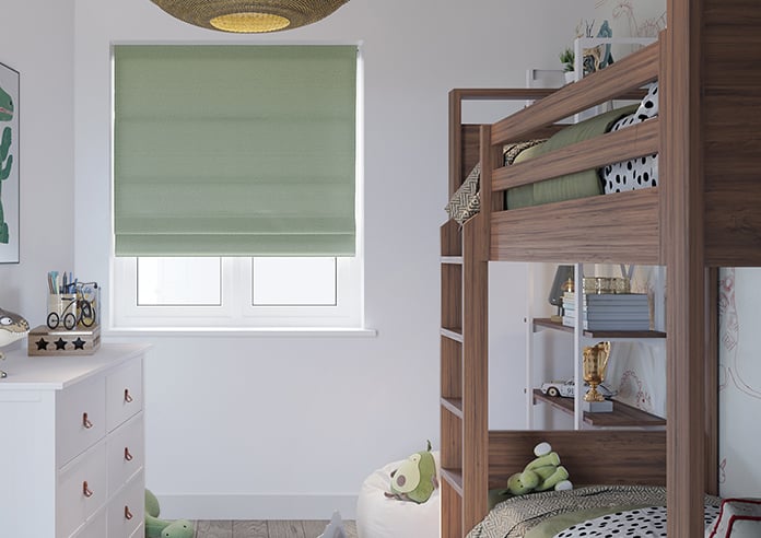 Stamford, Celedon - Twist&Fit Roman Blind - Image 3